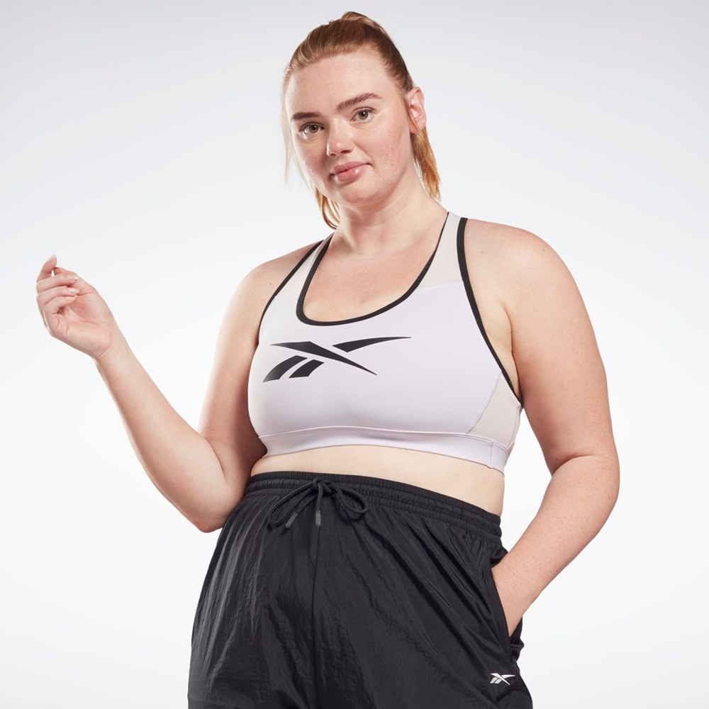 Reebok Reebok Lux Vector Racer Sports Bra (Plus Size) Quartz Glow | 30DTSWRAG