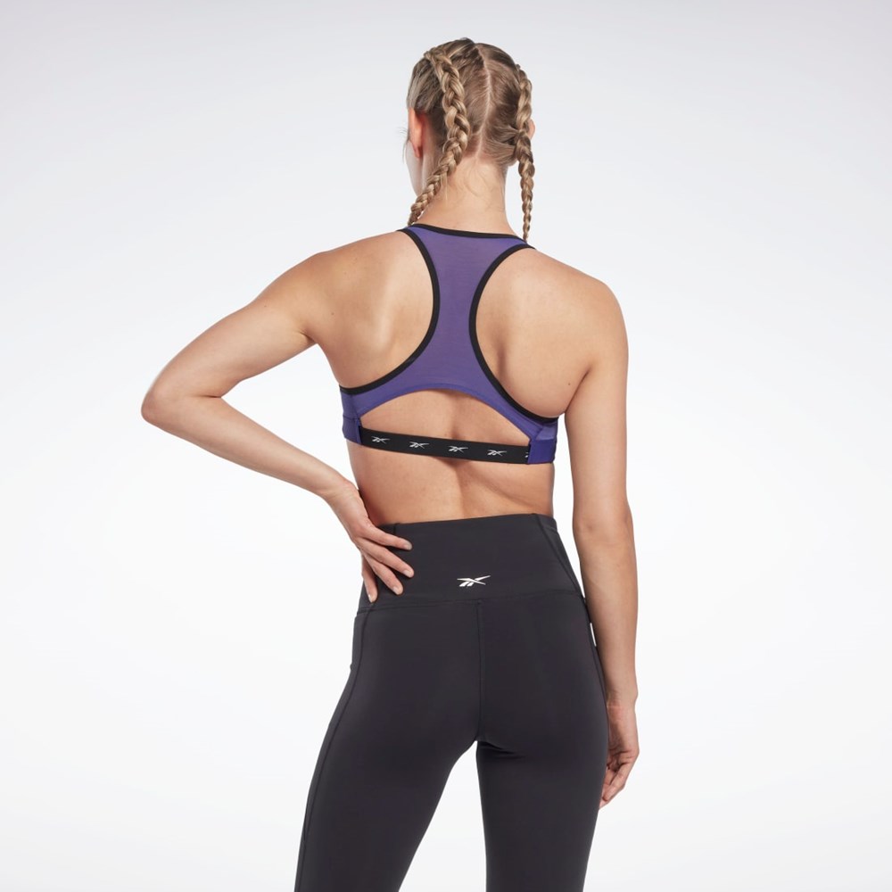 Reebok Reebok Lux Vector Racer Sports Bra Moradas | 52XOILPFH