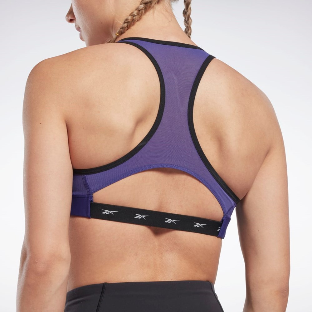 Reebok Reebok Lux Vector Racer Sports Bra Moradas | 52XOILPFH