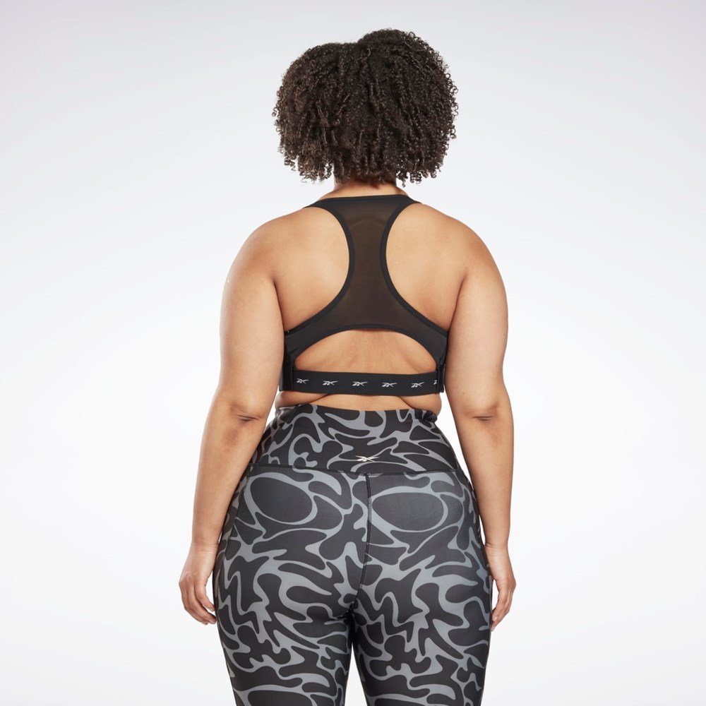 Reebok Reebok Lux Vector Racer Sports Bra (Plus Size) Negras | 63FVUKXYZ
