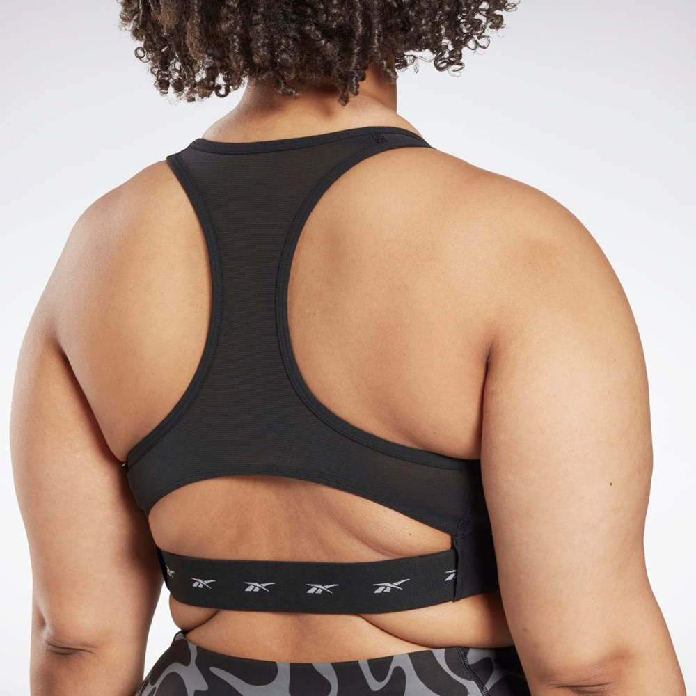 Reebok Reebok Lux Vector Racer Sports Bra (Plus Size) Negras | 63FVUKXYZ