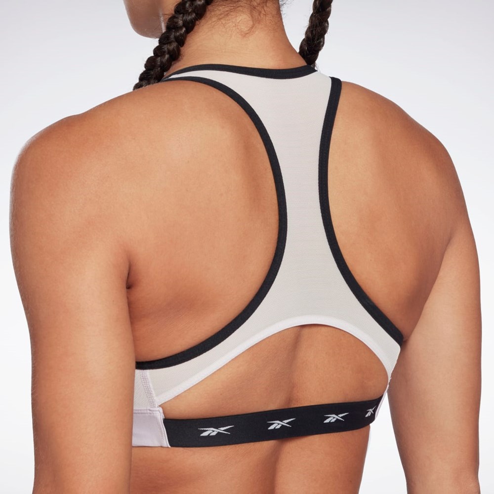 Reebok Reebok Lux Vector Racer Sports Bra Quartz Glow | 71RLHXIPQ