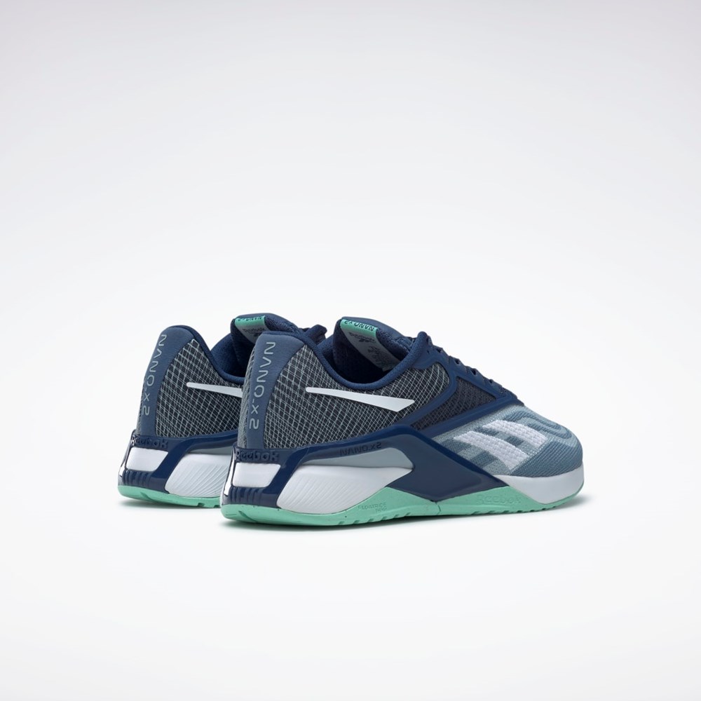 Reebok Reebok Nano X2 Entrenamiento Shoes Gris Azules Verde Menta | 36FMZCQHN
