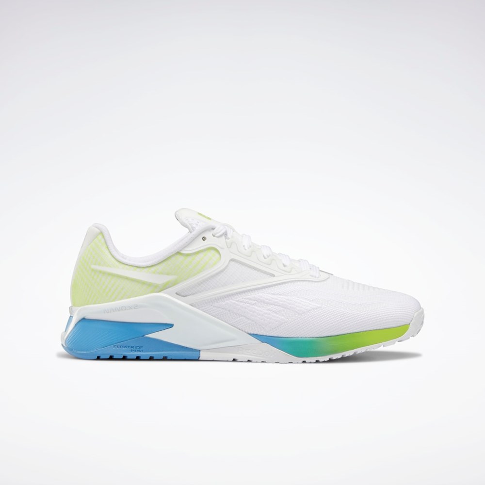Reebok Reebok Nano X2 Entrenamiento Shoes Blancas Azules Amarillo | 91GUIELRQ