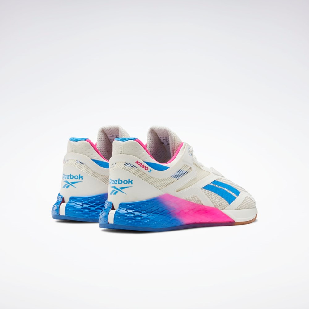 Reebok Reebok Nano X Entrenamiento Shoes Blancas Rosas Azules | 24FTJHQCR
