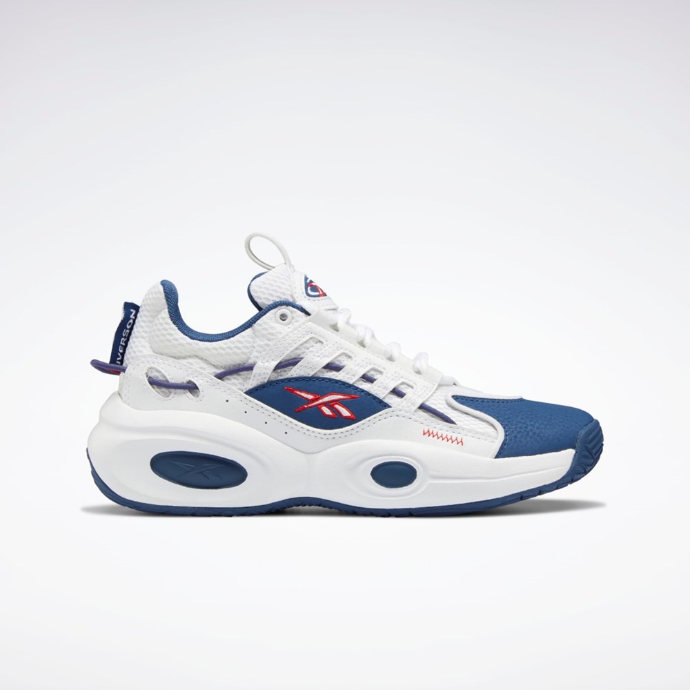 Reebok Reebok Solution Mid Basketball Shoes - Grade School Blancas Azules Rojas | 52GIVZABU