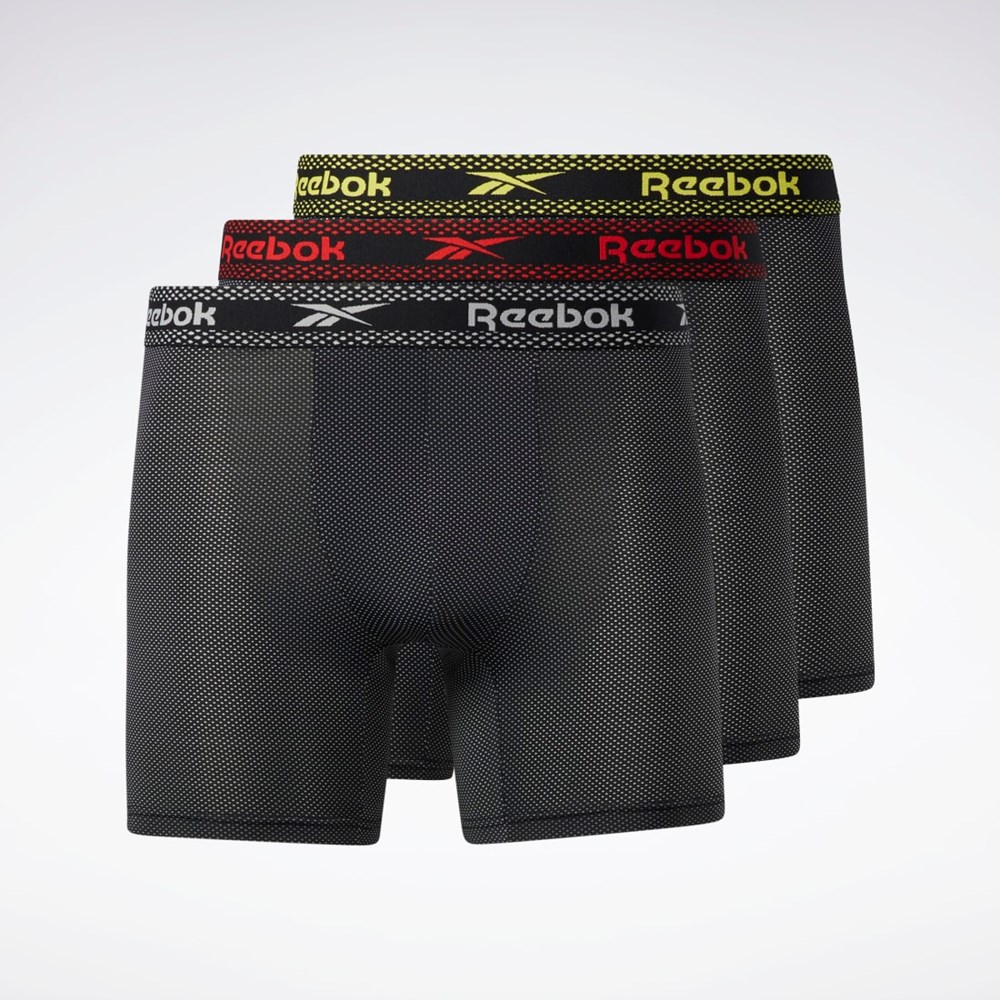 Reebok Reebok Super Soft Nylon Performance Boxer Briefs 3 Pairs Multi | 46MLHIBAT