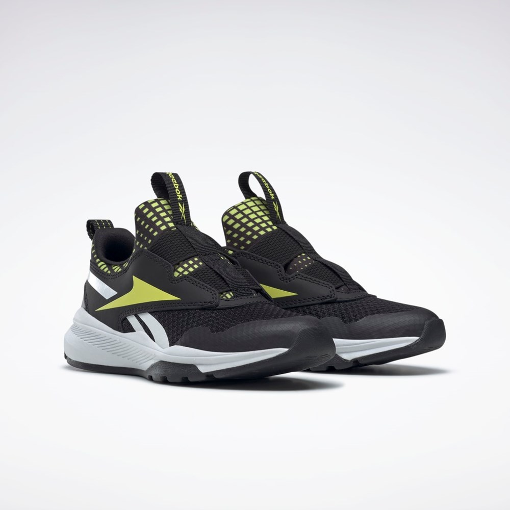 Reebok Reebok XT Sprinter Slip-On Shoes - Preschool Negras Amarillo Blancas | 61MFJKBRO