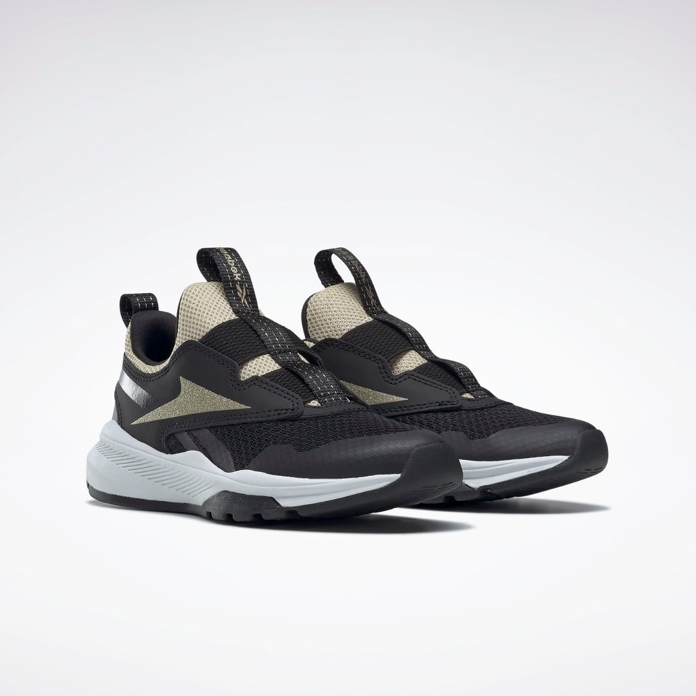 Reebok Reebok XT Sprinter Slip-On Shoes - Preschool Negras Negras Doradas | 95MAHSEGU