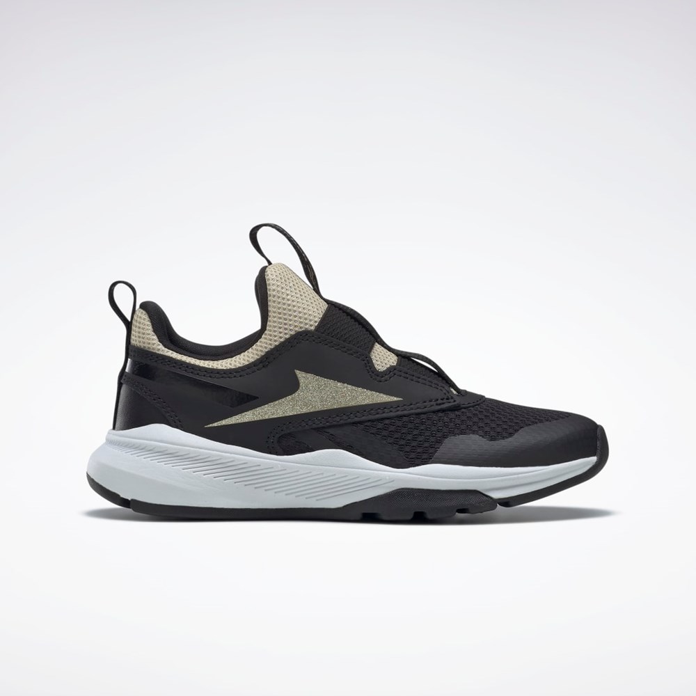 Reebok Reebok XT Sprinter Slip-On Shoes - Preschool Negras Negras Doradas | 95MAHSEGU