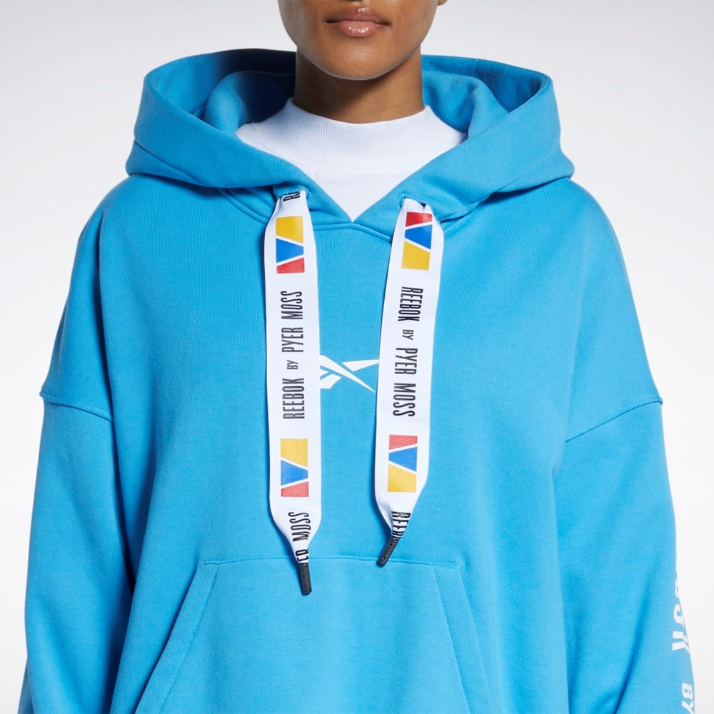 Reebok Reebok by Pyer Moss Hoodie Azules | 98PVYFGCL