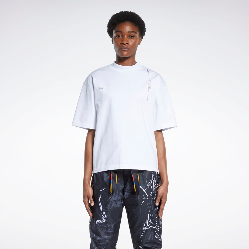 Reebok Reebok by Pyer Moss Tee Blancas | 19XQDTNZF