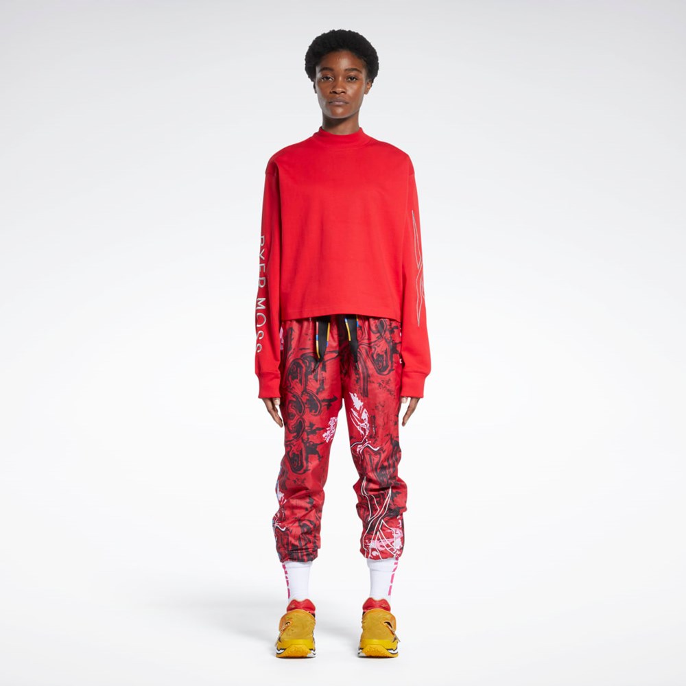 Reebok Reebok by Pyer Moss Turtleneck Long Sleeve T-Shirt Rojas | 96LQCFJHR