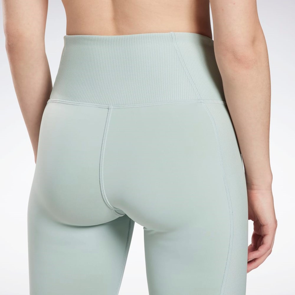 Reebok Rib High-Rise Leggings Gris | 49OLFCXRN