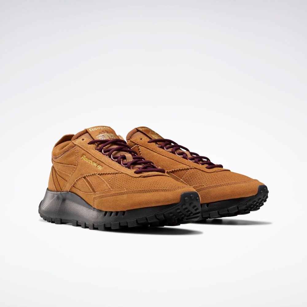 Reebok SNS Classic Leather Legacy Shoes Marrones Burdeos Doradas | 08NFKJCBD