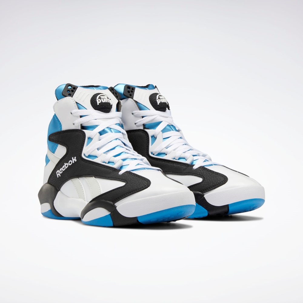 Reebok Shaq Attaq Basketball Shoes Blancas Negras Azur | 09ZLXTEBN