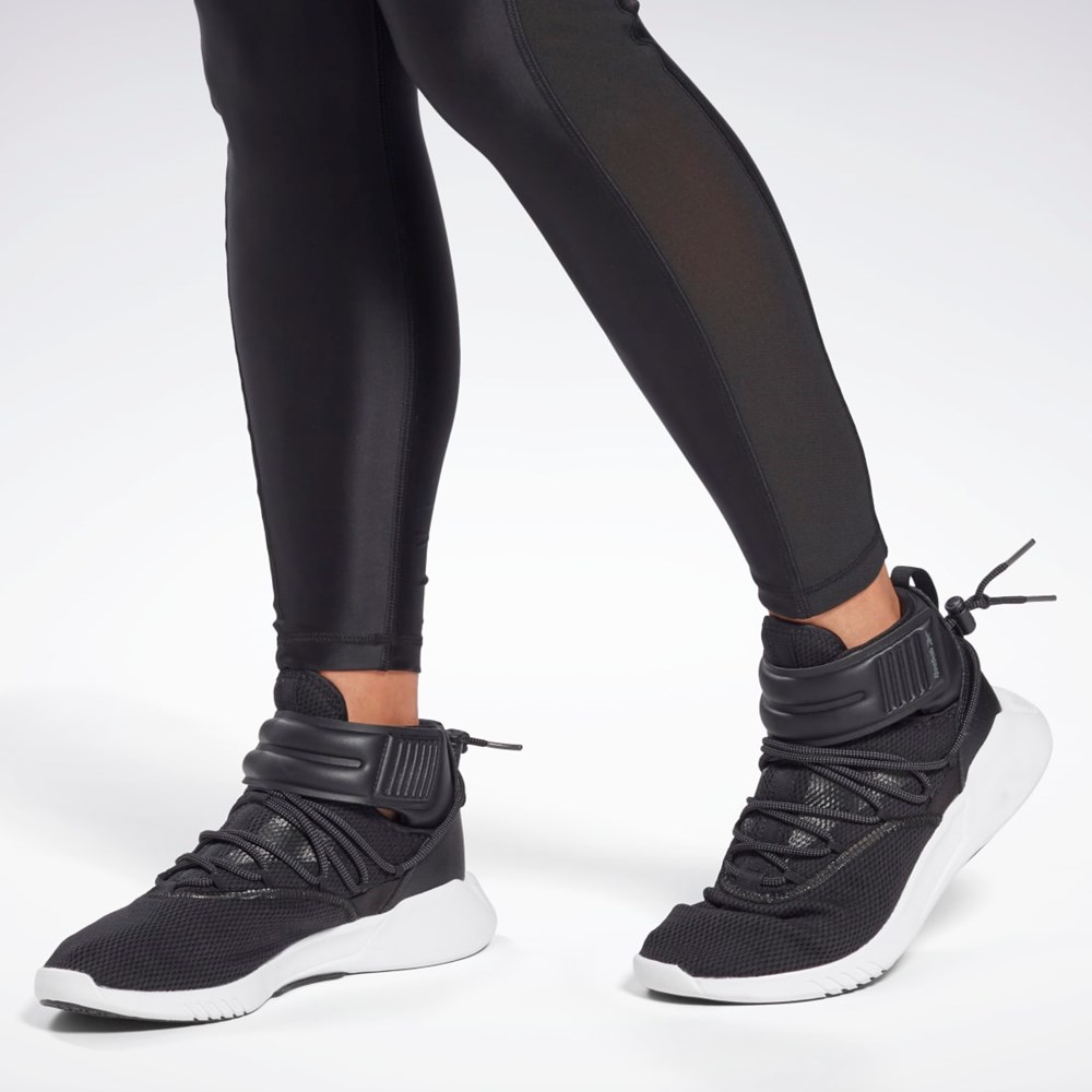 Reebok Shiny High-Rise Leggings Negras | 81RPVWUCZ