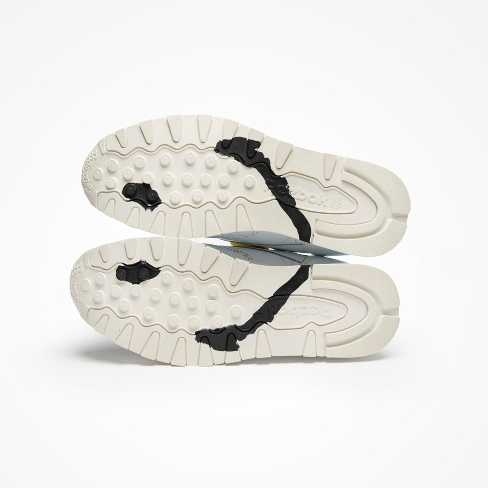 Reebok Smiley Classic Leather Pump 50th Shoes Blancas Blancas | 89ASYTBCH