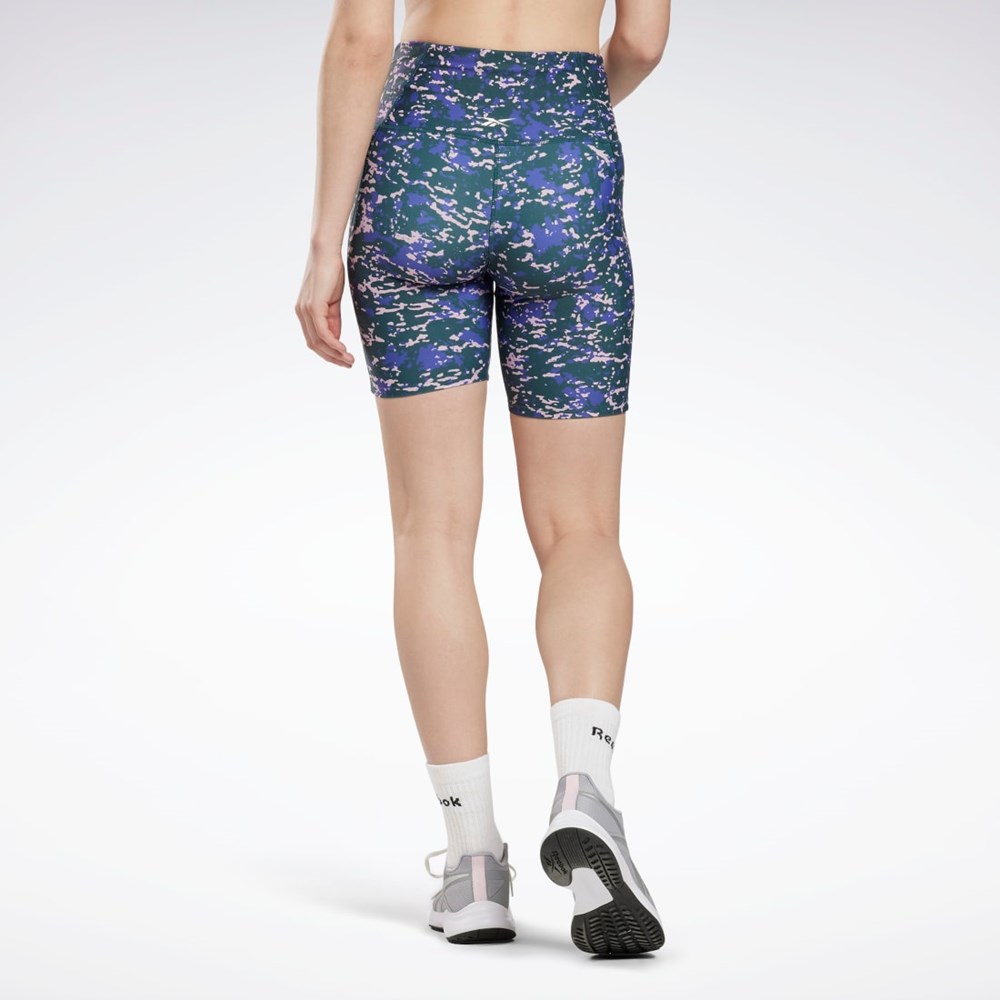 Reebok Speckle Modern Safari Legging Shorts Verde | 92YWZGRKM
