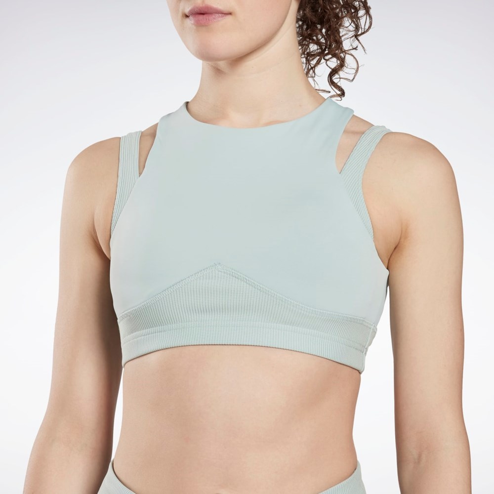 Reebok Studio Layered Bra Top Gris | 70AUEORXC