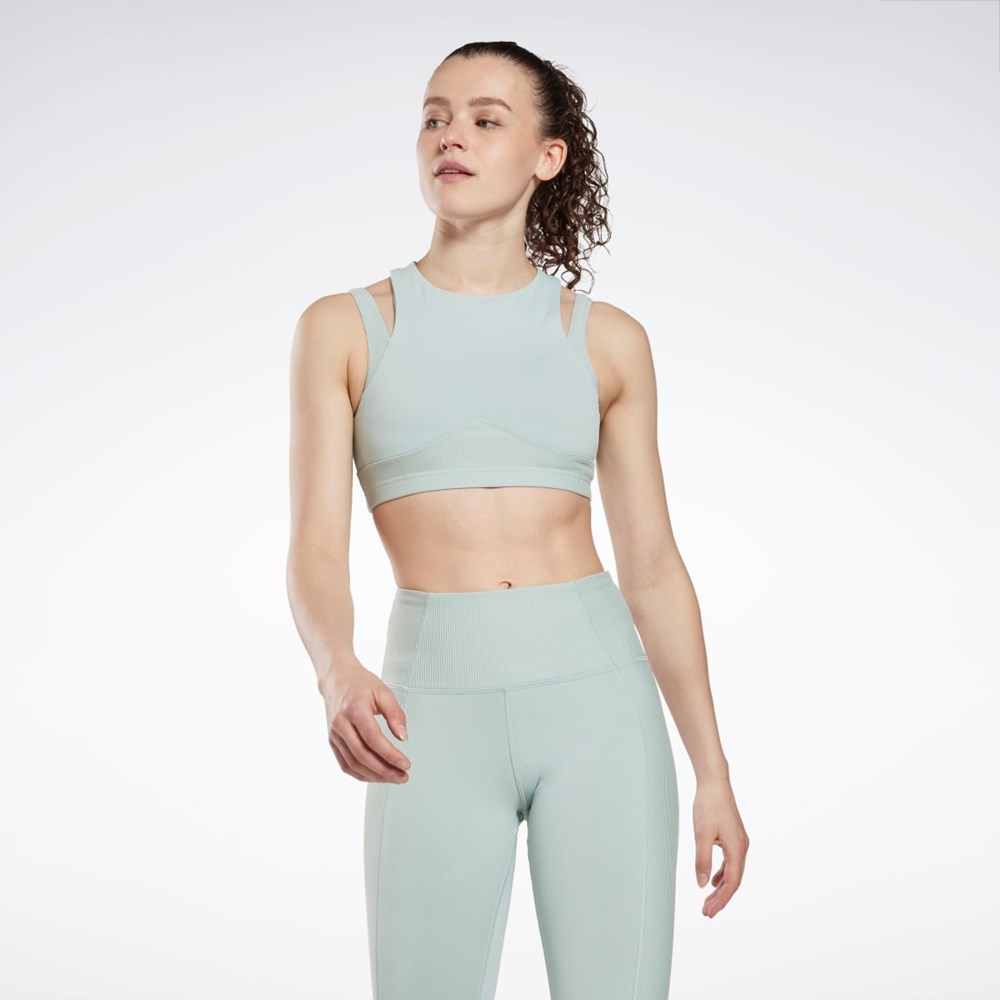 Reebok Studio Layered Bra Top Gris | 70AUEORXC