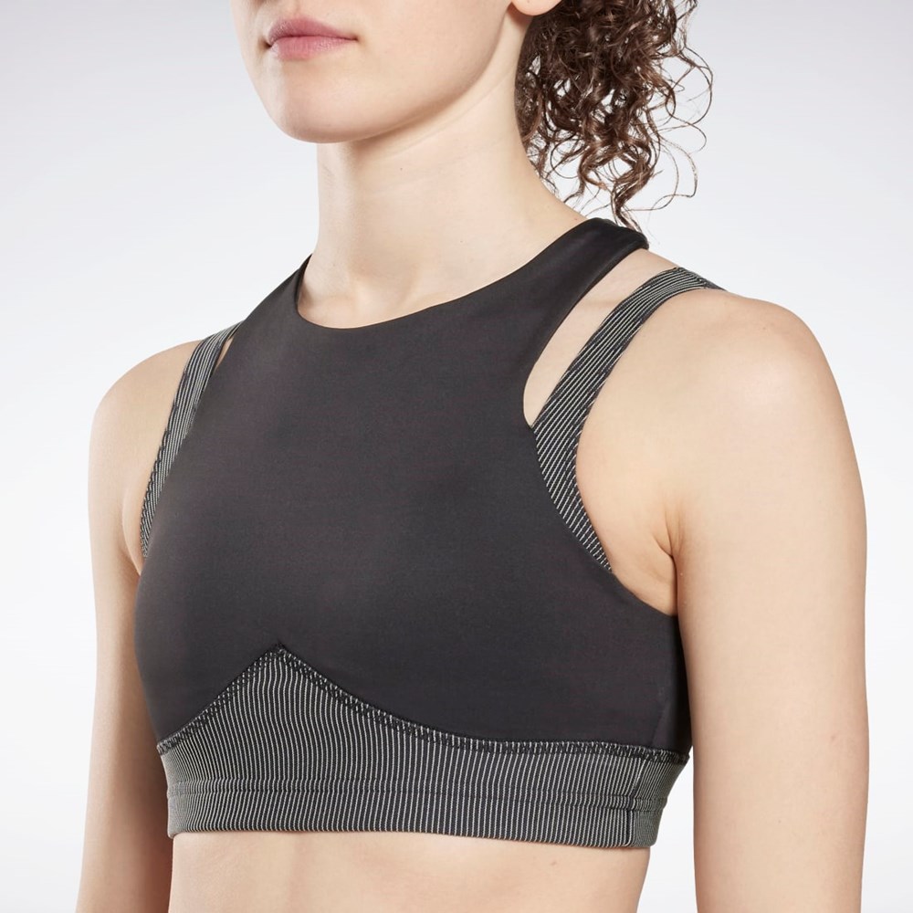 Reebok Studio Layered Bra Top Negras | 46KOBJERH