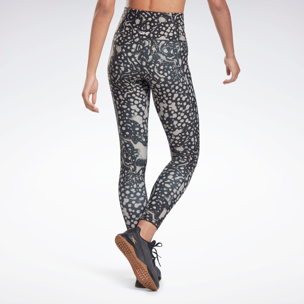 Reebok Studio Lux HR 2.0 Modern Safari Tights Negras | 35OREMQZT