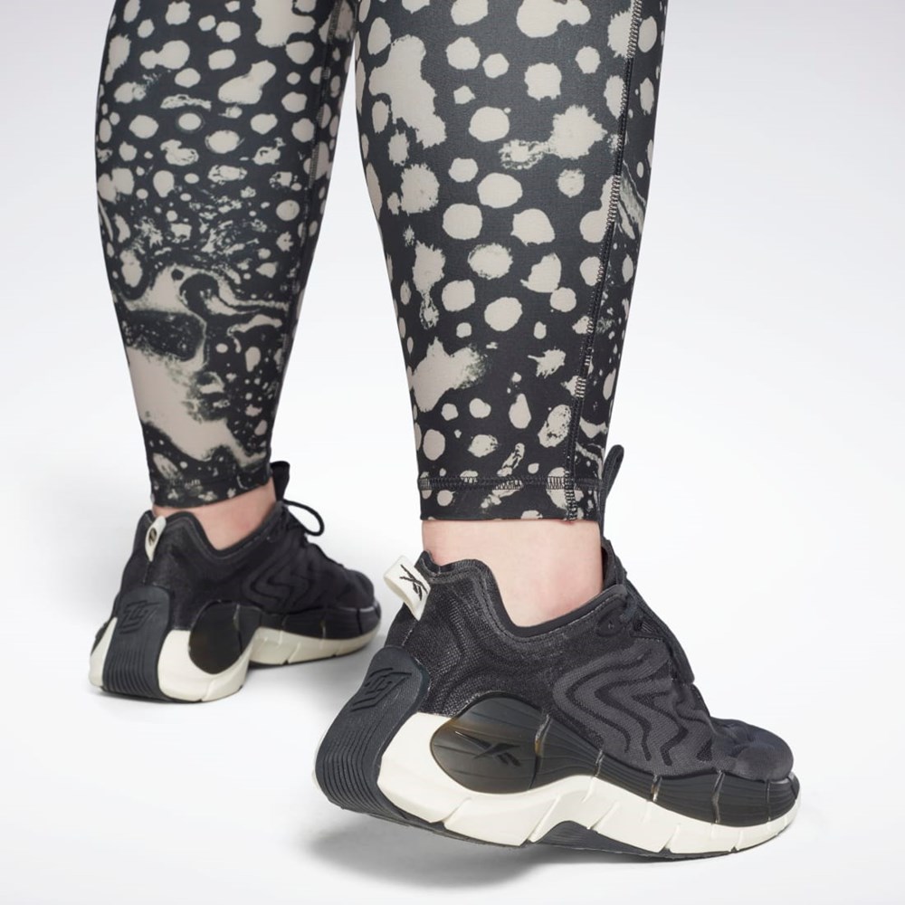 Reebok Studio Lux HR 2.0 Modern Safari Tights (Plus Size) Negras | 38EJFZMAG