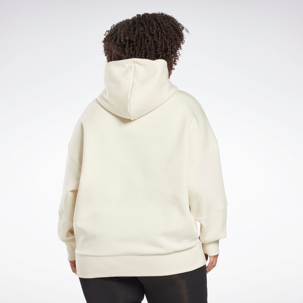 Reebok Studio Recycled Oversize Hoodie (Plus Size) Blancas | 29LUHNIQM
