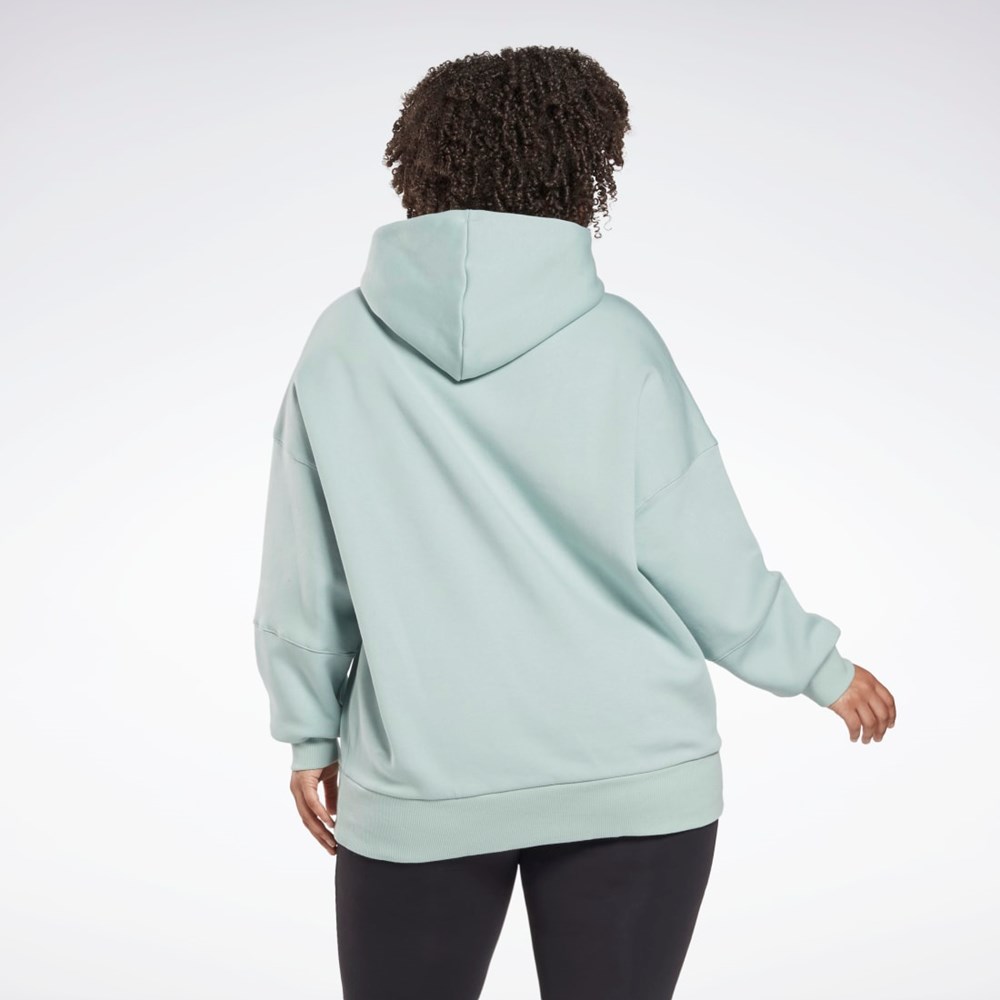 Reebok Studio Recycled Oversize Hoodie (Plus Size) Gris | 41WDVBZOP