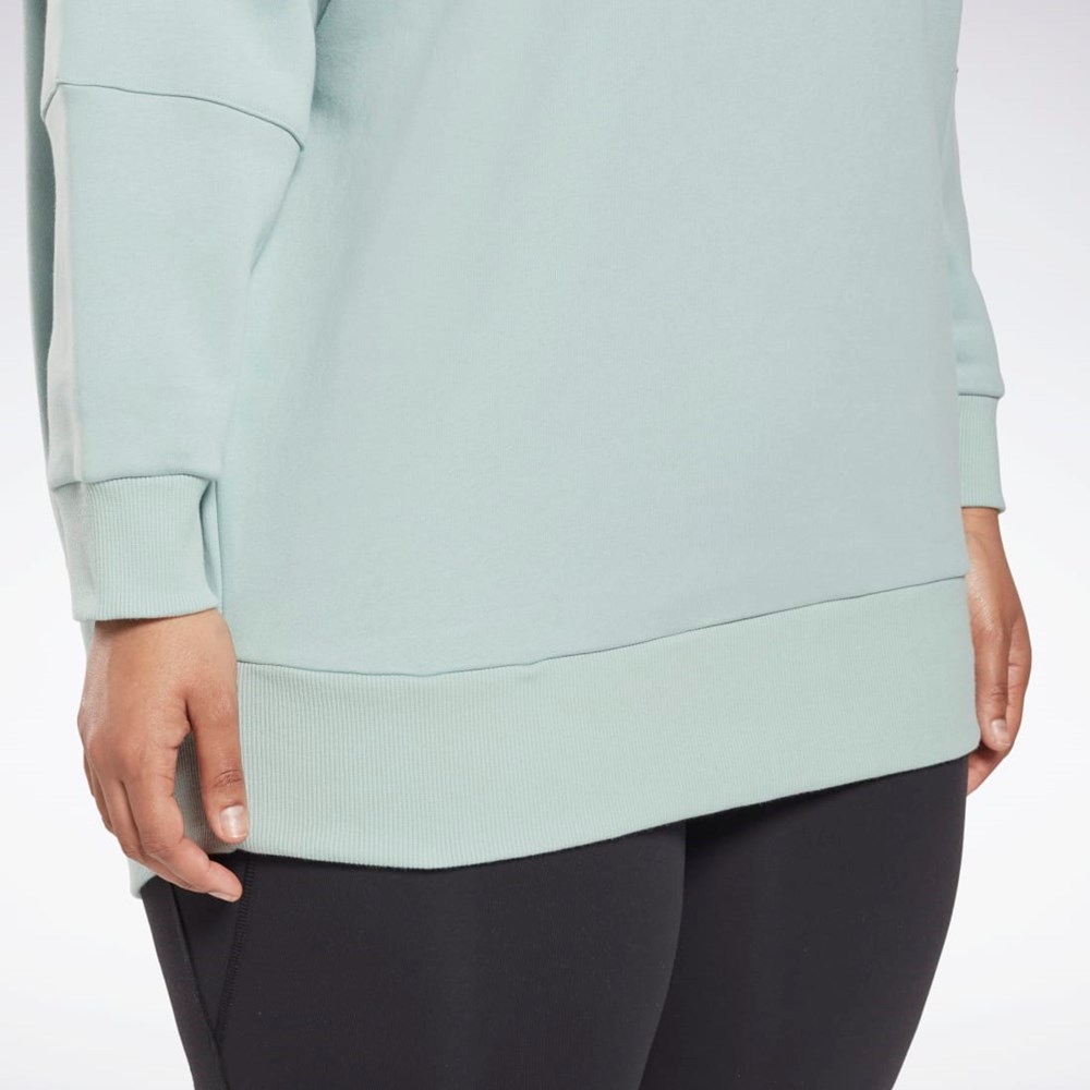 Reebok Studio Recycled Oversize Hoodie (Plus Size) Gris | 41WDVBZOP