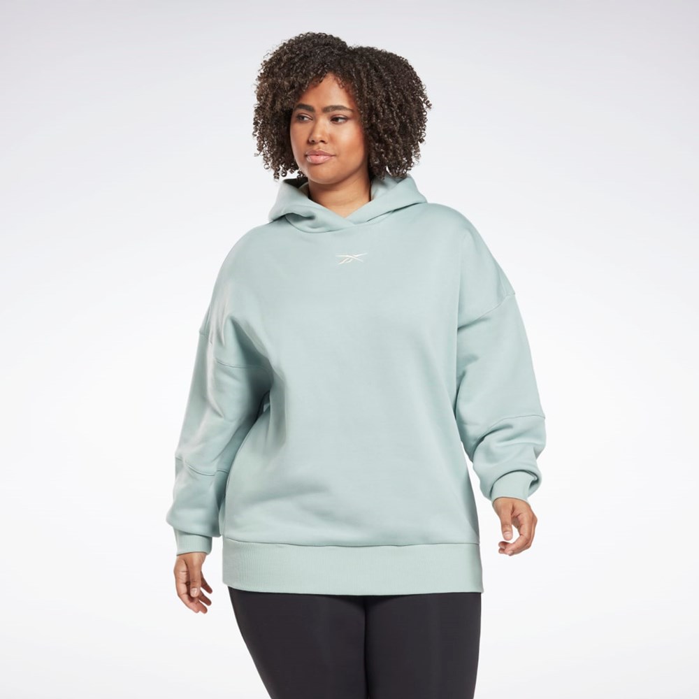 Reebok Studio Recycled Oversize Hoodie (Plus Size) Gris | 41WDVBZOP