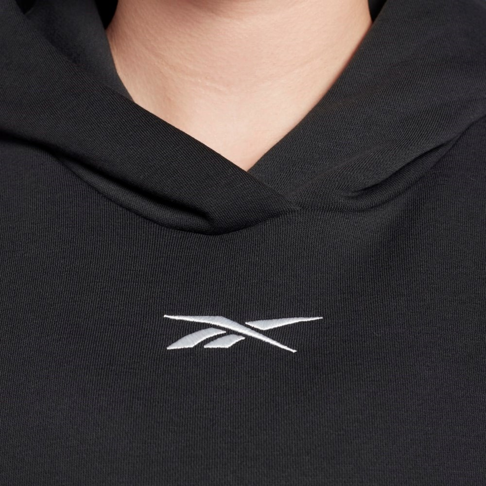 Reebok Studio Recycled Oversize Hoodie (Plus Size) Negras | 45ZAXIKWP