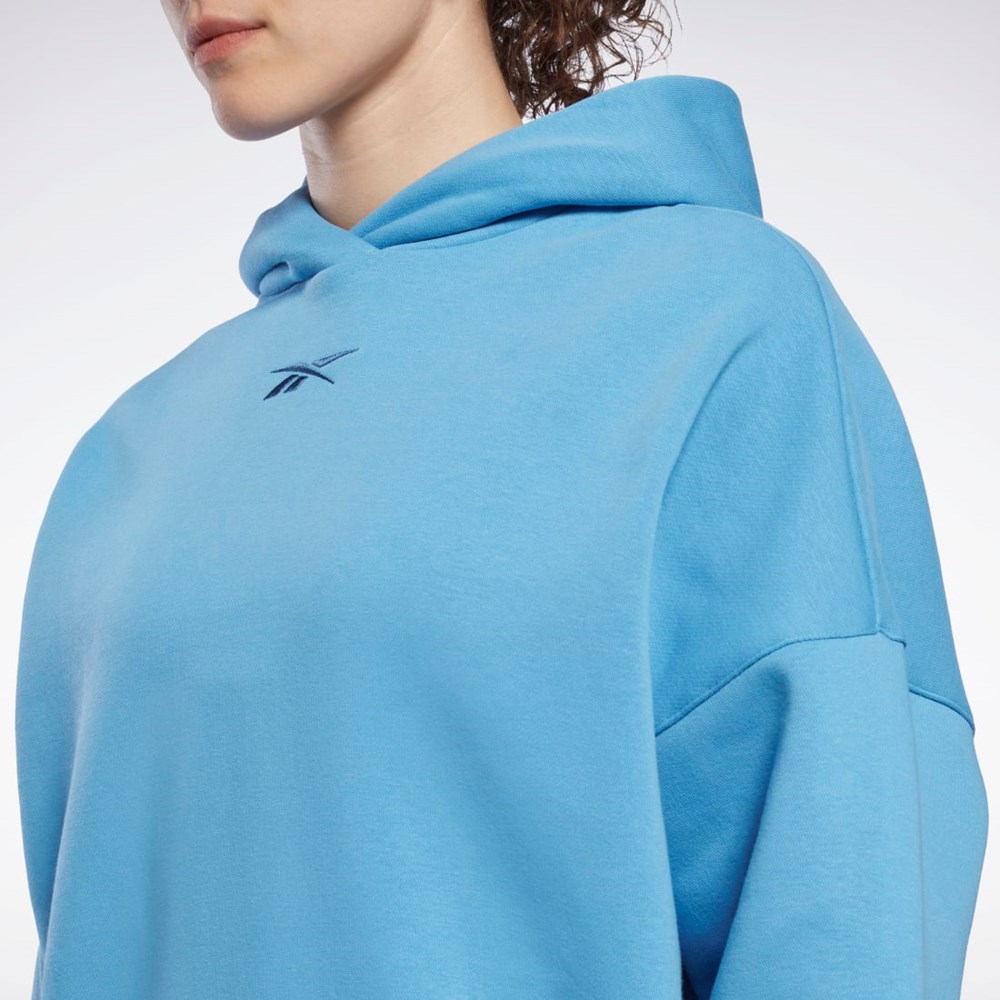 Reebok Studio Recycled Oversize Hoodie Azules | 27RAXYPKW