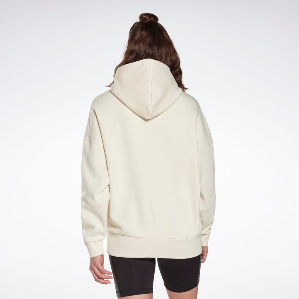 Reebok Studio Recycled Oversize Hoodie Blancas | 34NZKAPIC
