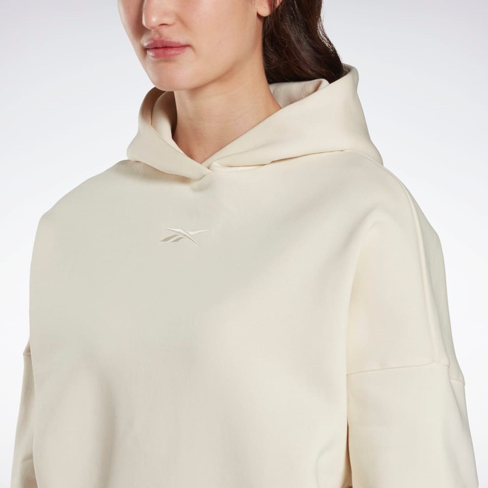 Reebok Studio Recycled Oversize Hoodie Blancas | 34NZKAPIC
