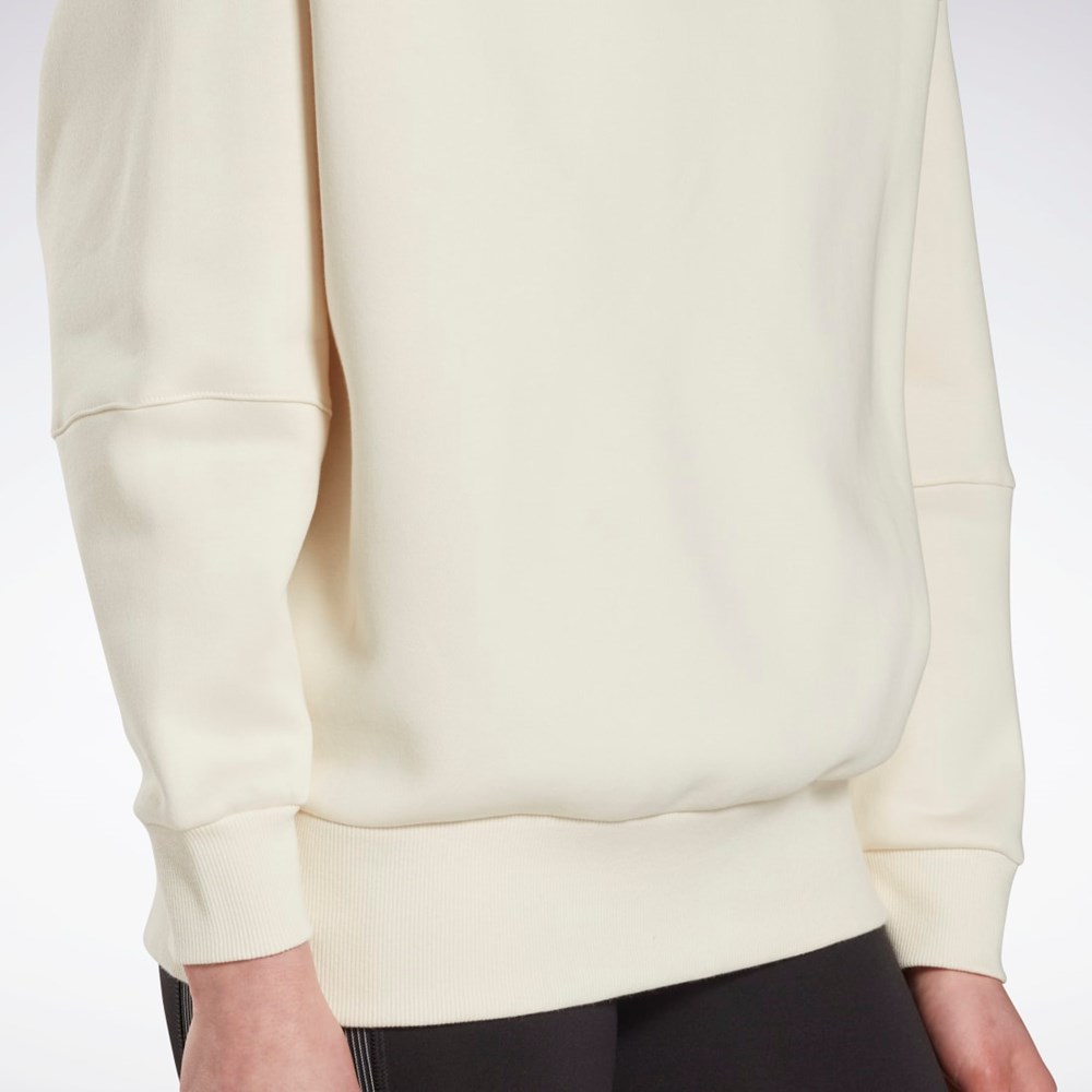 Reebok Studio Recycled Oversize Hoodie Blancas | 34NZKAPIC