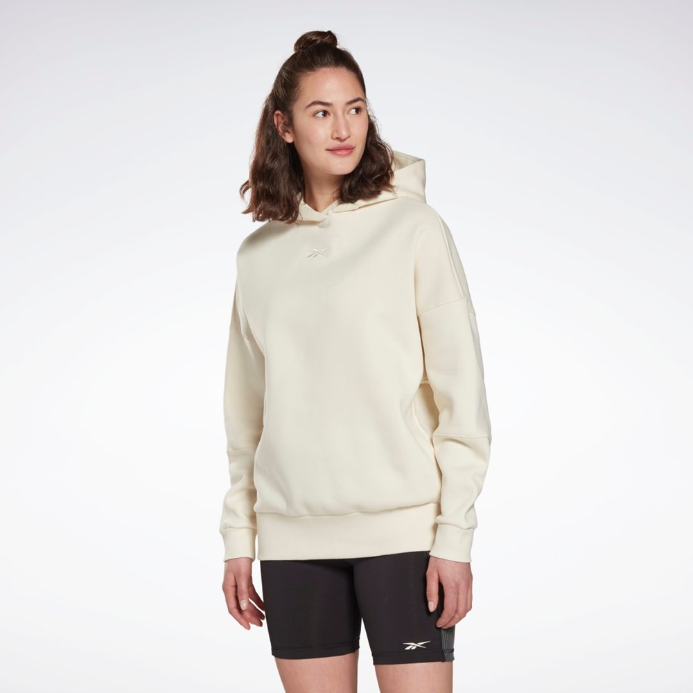 Reebok Studio Recycled Oversize Hoodie Blancas | 34NZKAPIC