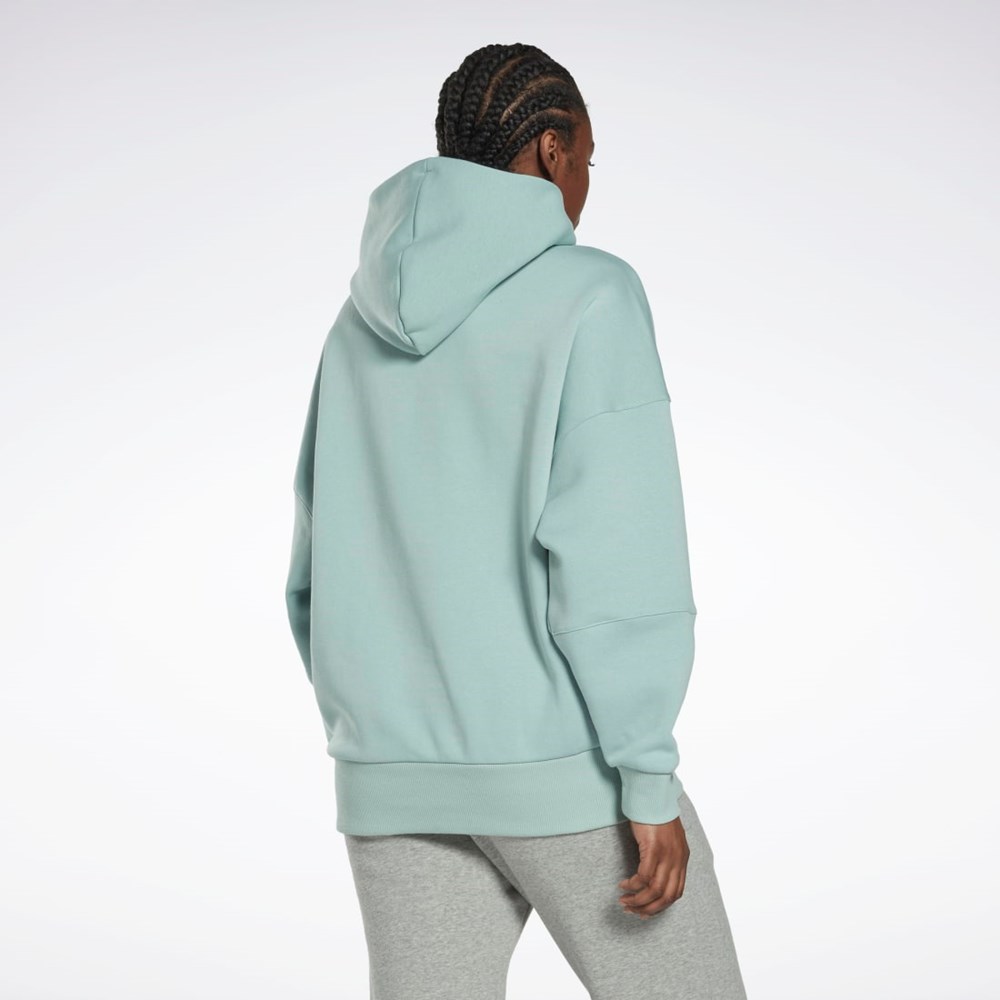 Reebok Studio Recycled Oversize Hoodie Gris | 93KMTIRHY