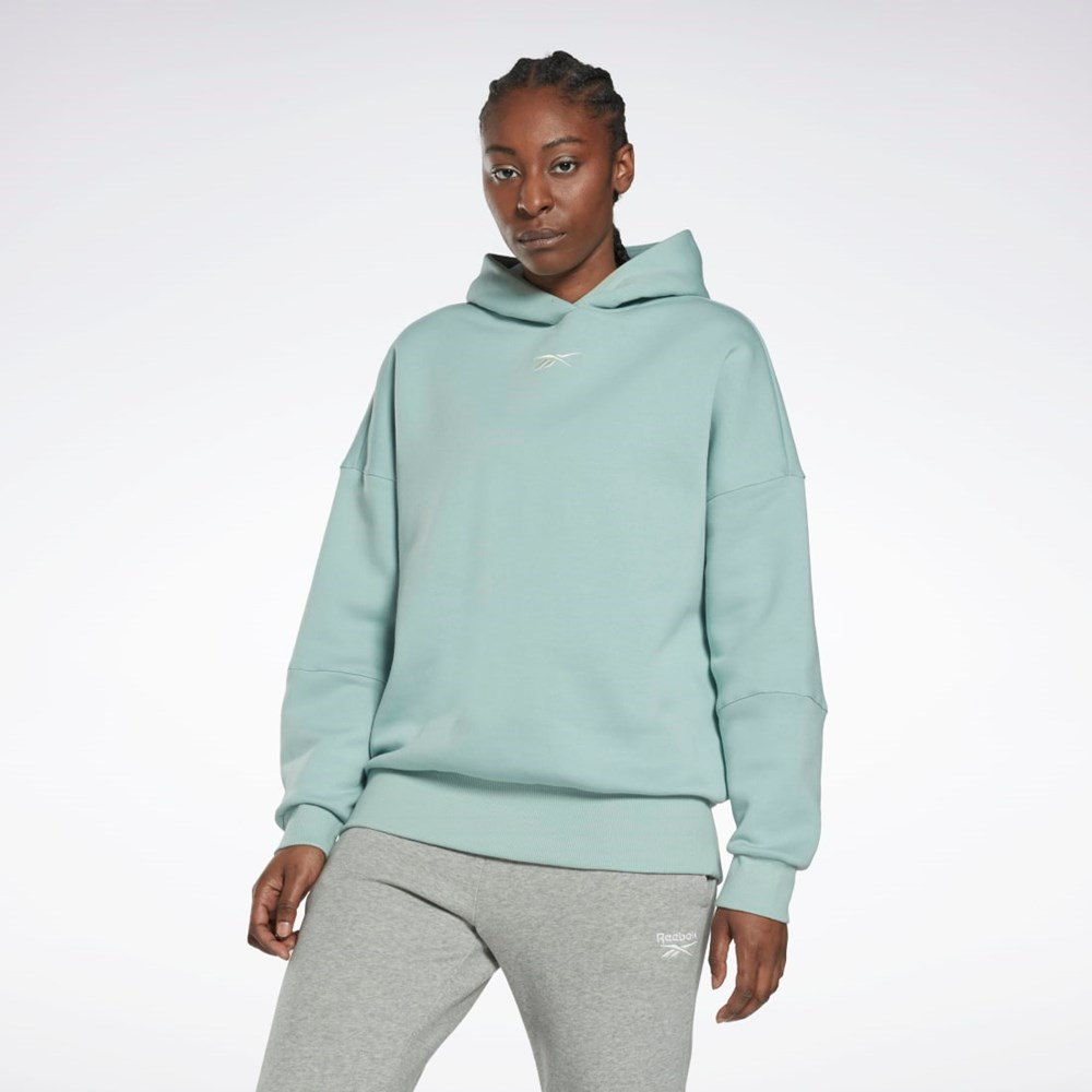 Reebok Studio Recycled Oversize Hoodie Gris | 93KMTIRHY