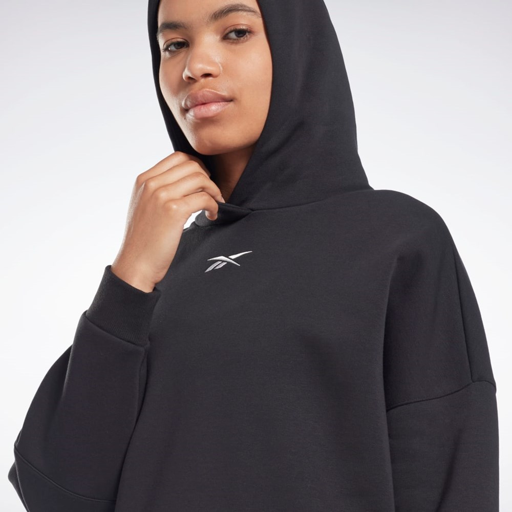 Reebok Studio Recycled Oversize Hoodie Negras | 14DFHGOEL