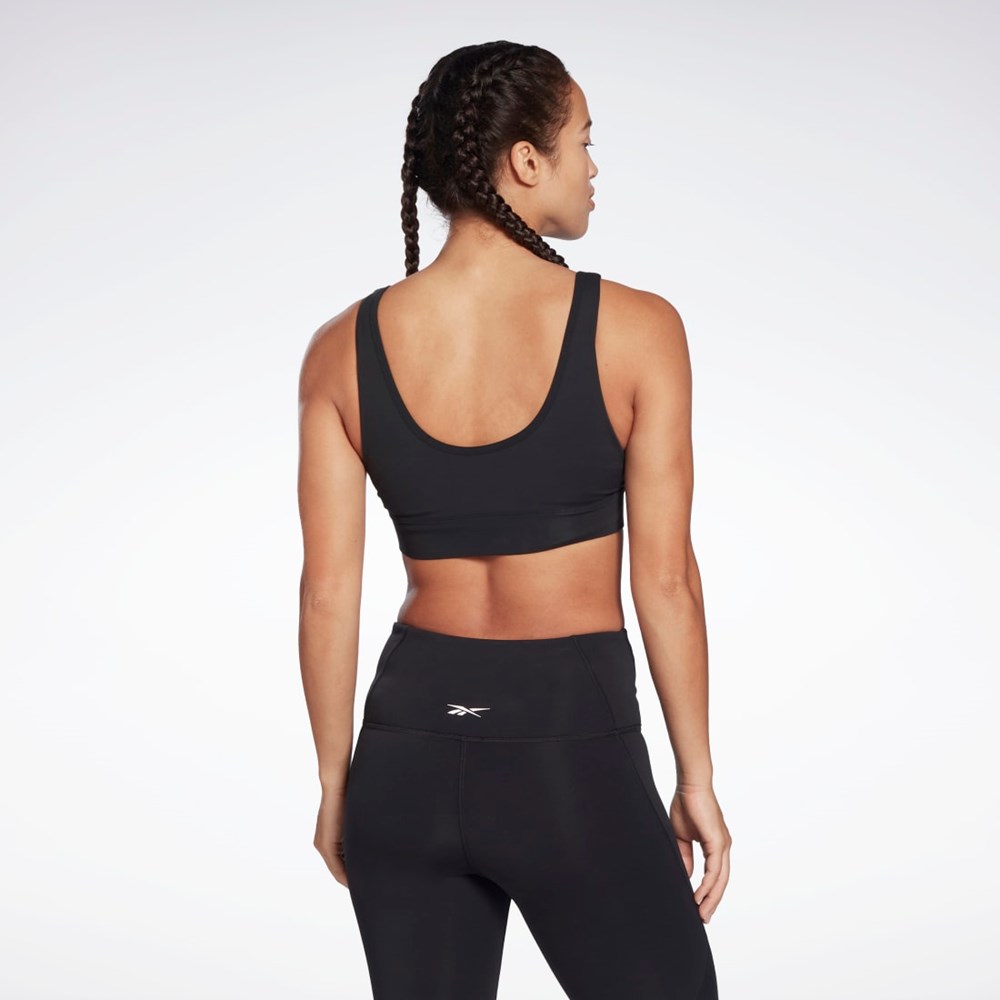 Reebok Studio Reebok Stripped Minimalist Bra Negras | 68RGSPYKQ