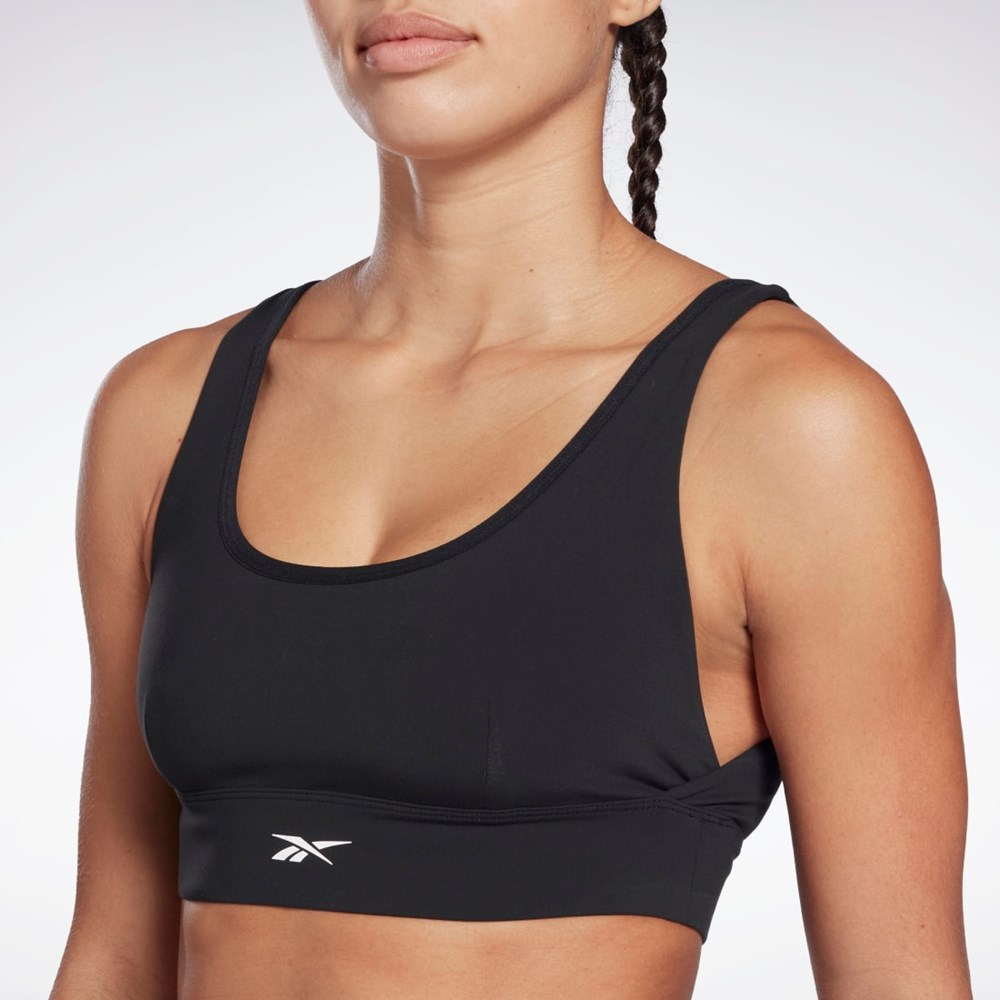 Reebok Studio Reebok Stripped Minimalist Bra Negras | 68RGSPYKQ