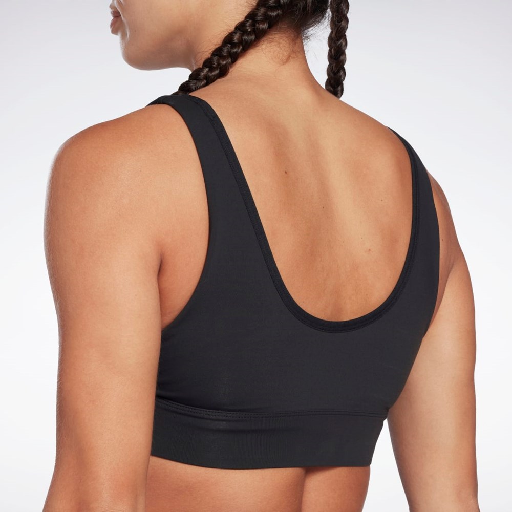 Reebok Studio Reebok Stripped Minimalist Bra Negras | 68RGSPYKQ