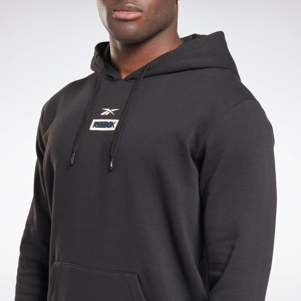 Reebok THERMOWARM+GRAPHENE Algodon Hoodie Negras | 24DFUVQZJ