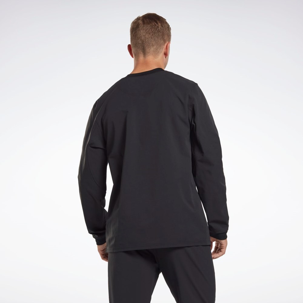Reebok THERMOWARM+GRAPHENE Long Sleeve Capa Intermedia T-Shirt Negras | 23NOWEDHS