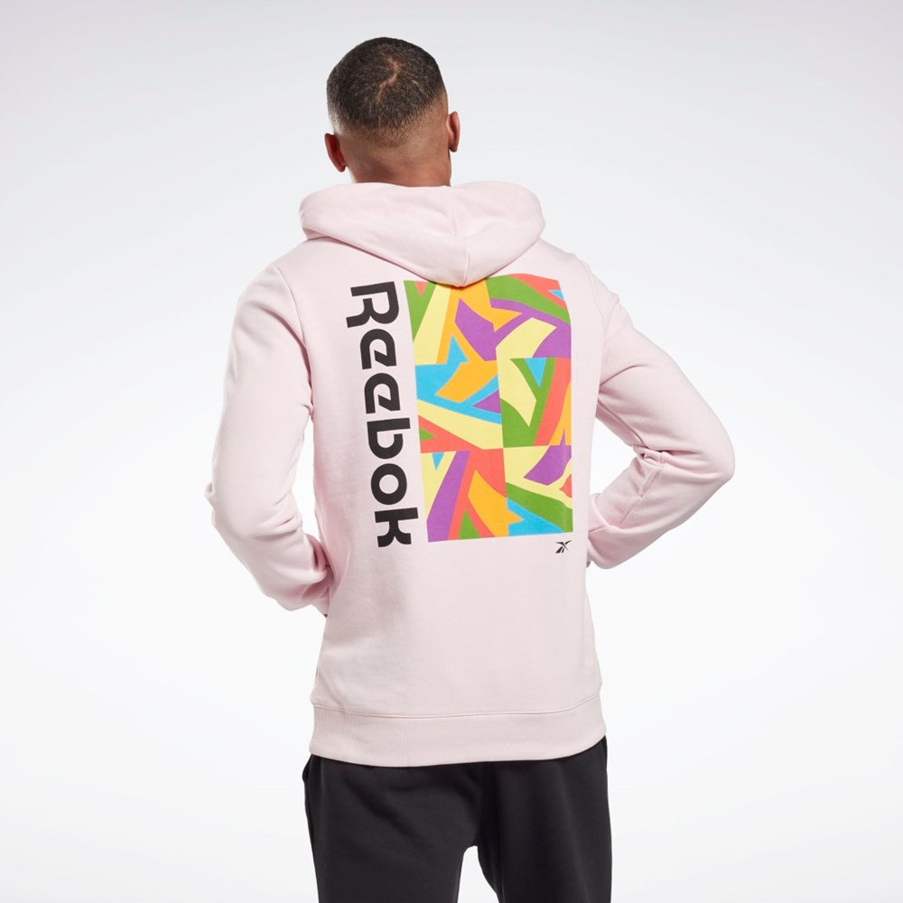 Reebok Tech Estilo Pride Estampadas Sweatshirt Frost Berry | 18POHNWFC