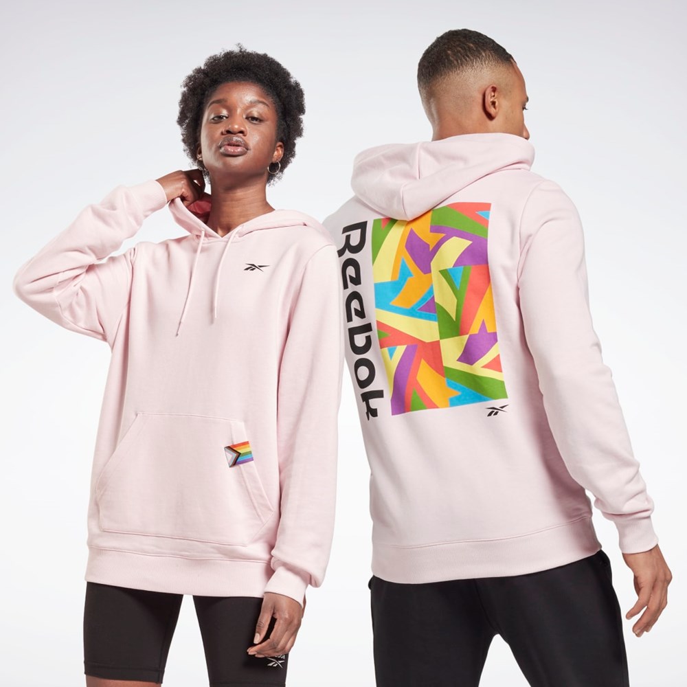 Reebok Tech Estilo Pride Estampadas Sweatshirt Frost Berry | 18POHNWFC