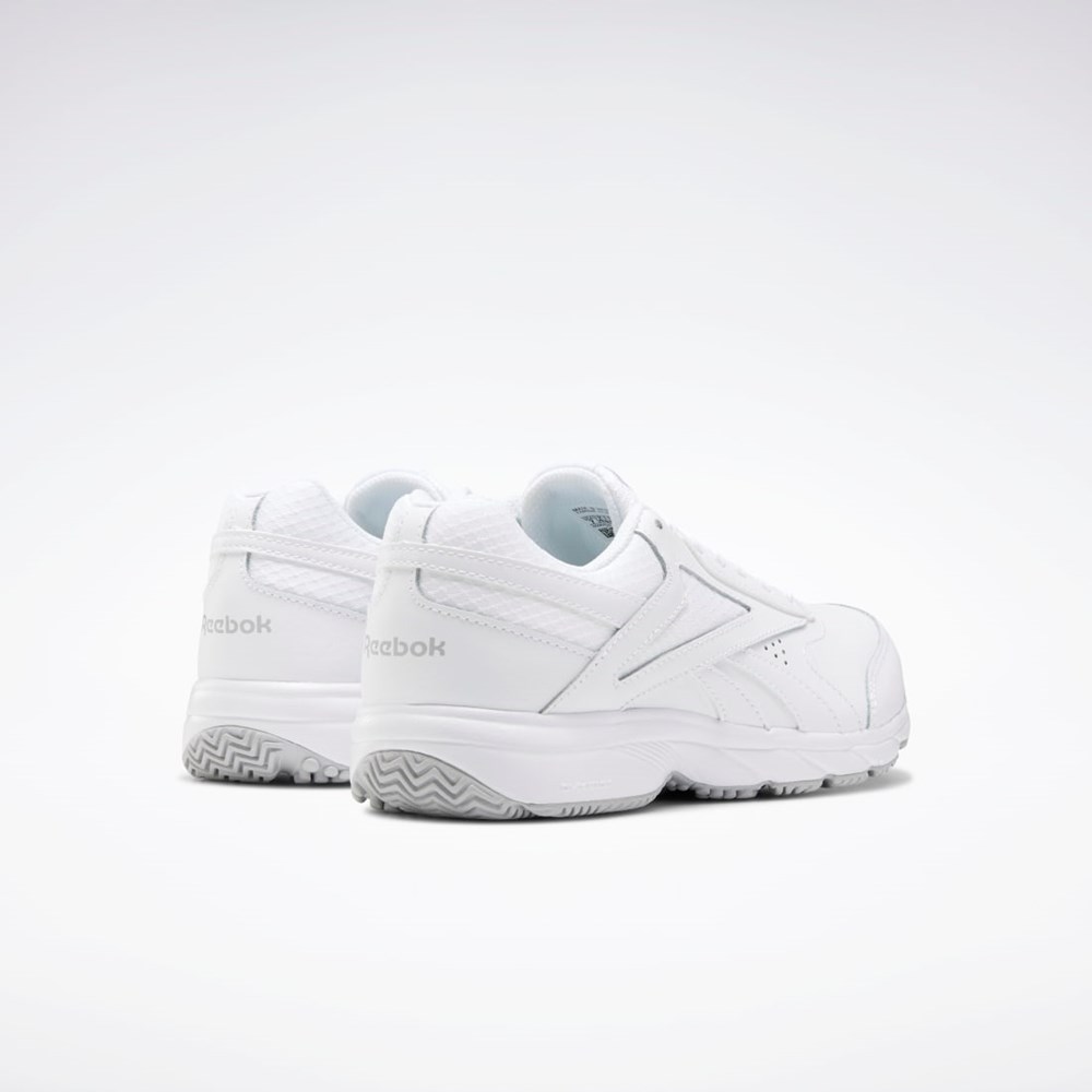 Reebok Trabajo N Cushion 4.0 Anchos Shoes Blancas Gris Blancas | 86QZJFCDE