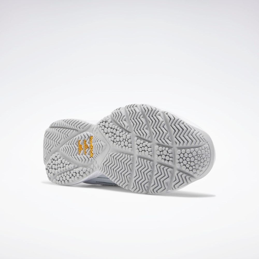 Reebok Trabajo N Cushion 4.0 Anchos Shoes Blancas Gris Blancas | 86QZJFCDE